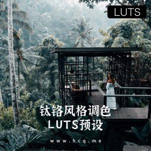 钛铬风格调色LUTS视频预设