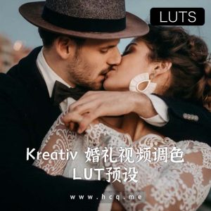 Kreativ 婚礼 LUT 视频调色预设-cube/3dl/mga三格式