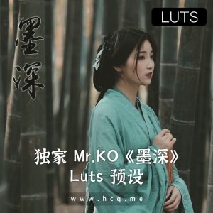 独家发布-摄影师Mr.KO提供-《墨深》浓郁调色Luts